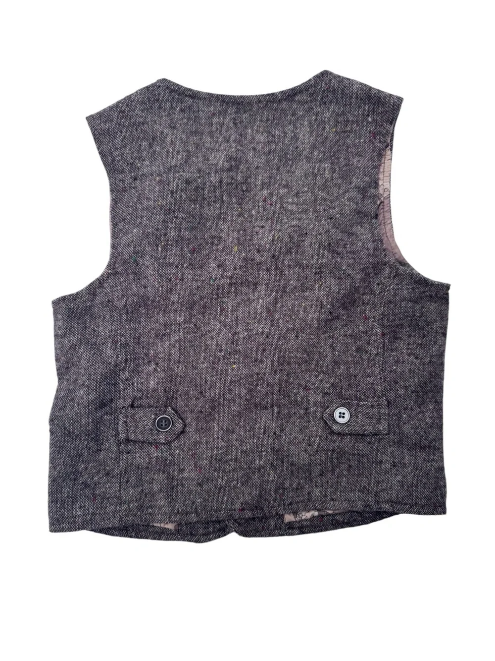 Coode Bear Children's Tweed button down Vest - Classic Kids Waistcoat Sz 7T